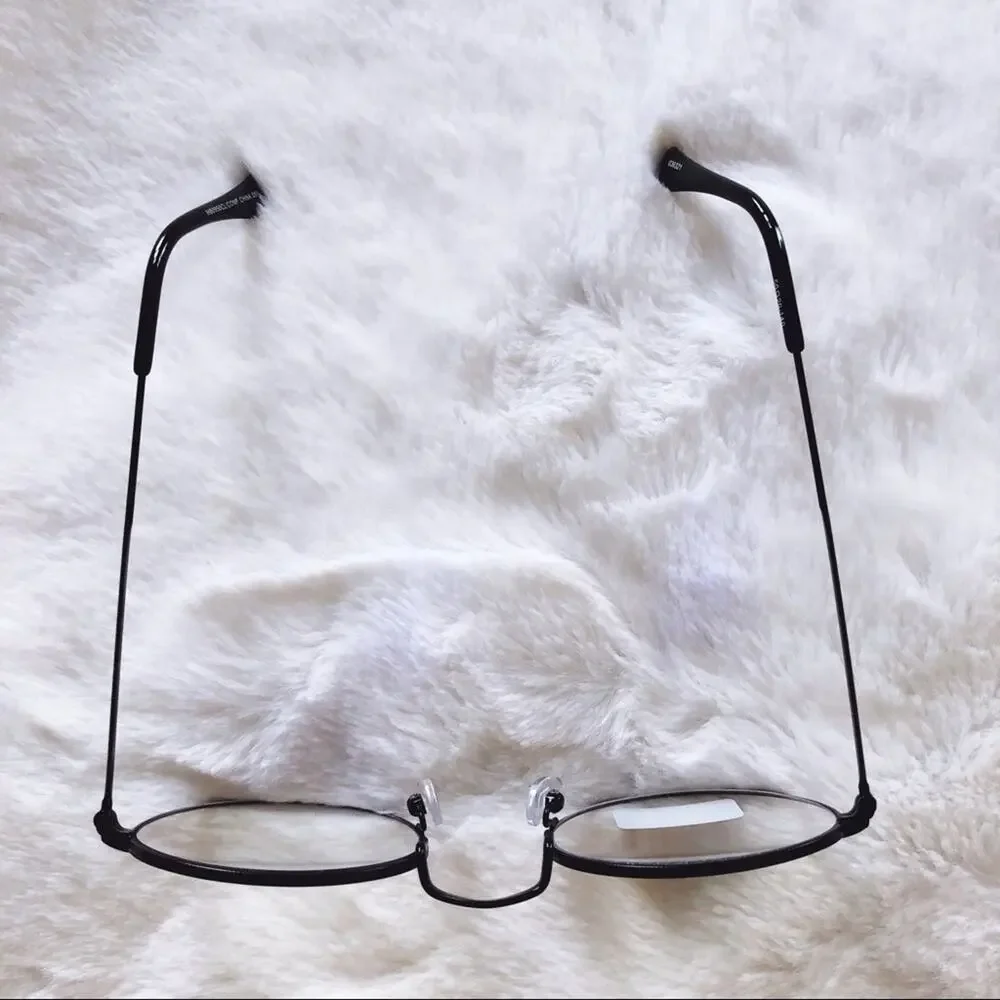 Mai Black Round Computer Blue Light Glasses